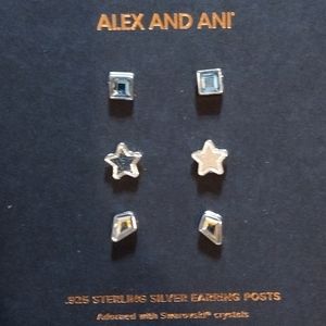 .925 sterling silver post Alex and Ani stud earrings